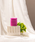 Cylindrical Ribbed Pillar Candle Exyst